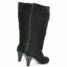 Damenstiefel 1120 Schwarz+Schwarz Antilope