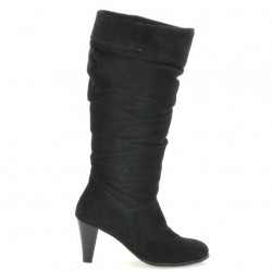 Damenstiefel 1120 Schwarz+Schwarz Antilope