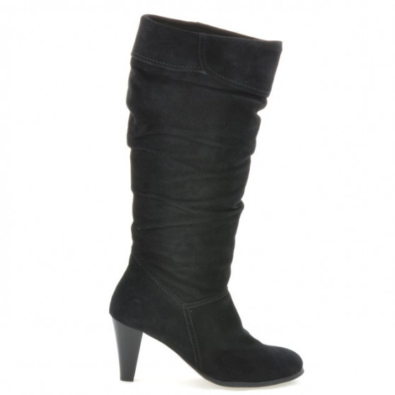 Damenstiefel 1120 Schwarz+Schwarz Antilope Damenstiefel 1120 Schwarz+Schwarz Antilope