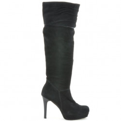 Damenstiefel 1118 schwarz Antilope