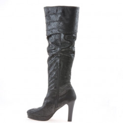 Damenstiefel 1118 schwarze Antilope pic