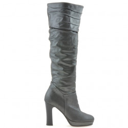 Damenstiefel 1118 satin grau