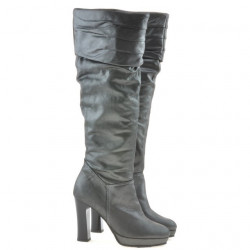 Damenstiefel 1118 satin grau