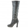 Damenstiefel 1118 satin grau