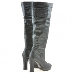 Damenstiefel 1118 satin grau