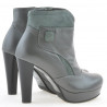 Damenstiefeletten 1125 grau+grau Antilope