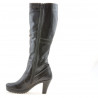 Damenstiefel 229 Lack Kaffee