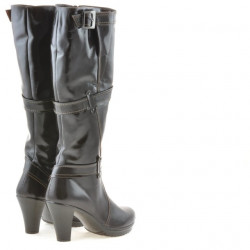 Damenstiefel 229 Lack Kaffee