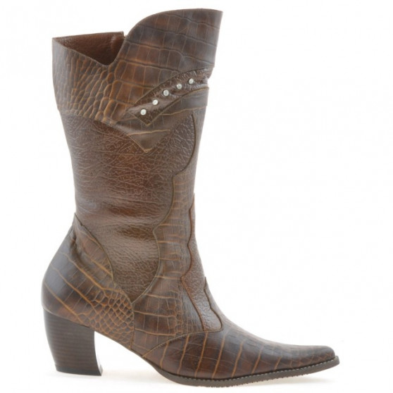 Damenstiefel 298 Croco Cognac Damenstiefel 298 Croco Cognac
