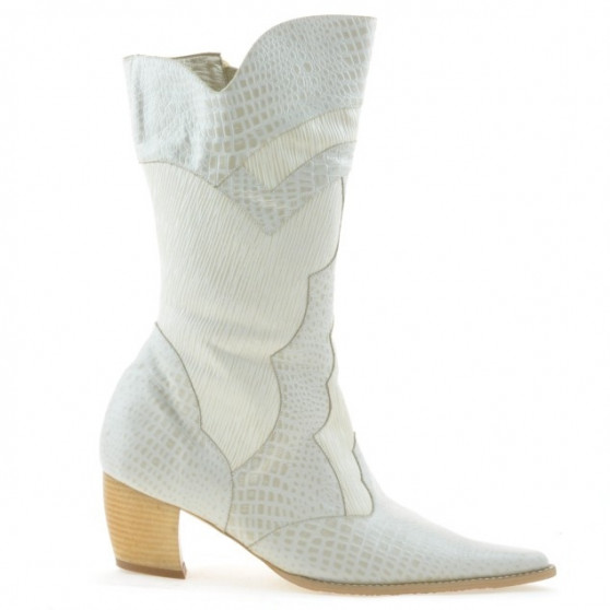 Damenstiefel 298 Croco Beige Damenstiefel 298 Croco Beige