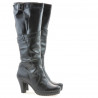 Damenstiefel 229 Lack Schwarz
