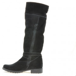 Damenstiefel 3225 schwarz Velours