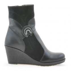 Damenstiefel 3220 schwarz kombiniert