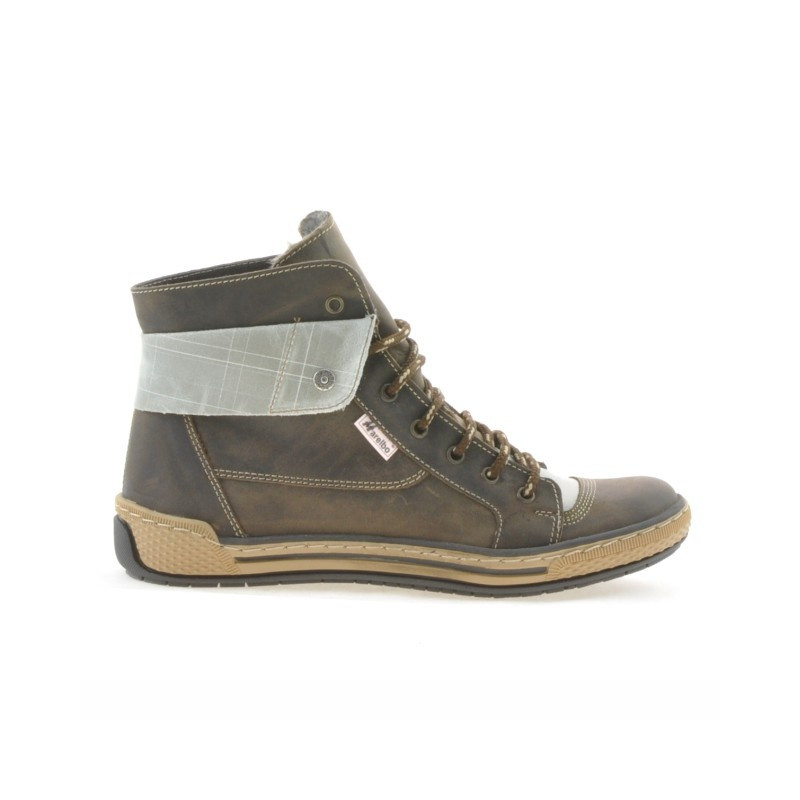 Damenstiefeletten 258 Tuxon Kaffee+Beige