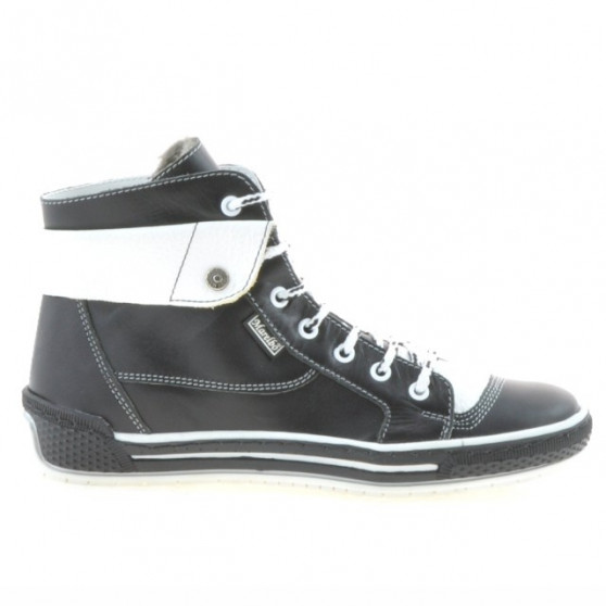 Damenstiefel 258 schwarz+weiß Damenstiefel 258 schwarz+weiß