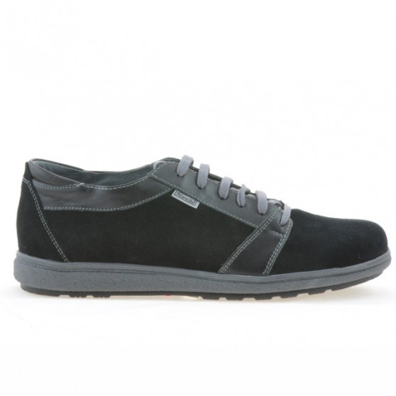 Herren Sportschuhe 723 schwarz + schwarzes Veloursleder Herren Sportschuhe 723 schwarz + schwarzes Veloursleder