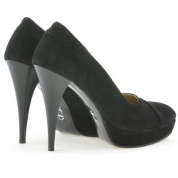 Elegante Damenschuhe 1082 schwarz Antilope