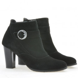 Damenstiefel 1123 Schwarz+Schwarz Antilope