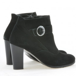 Damenstiefel 1123 Schwarz+Schwarz Antilope