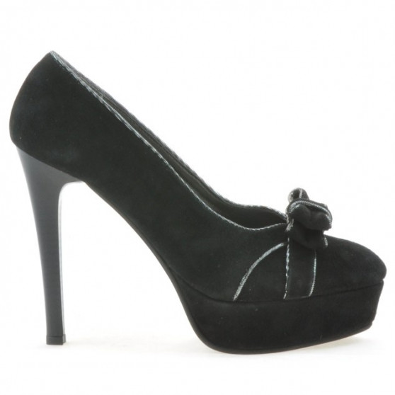 Elegante Damenschuhe 1095 schwarz Antilope+silber Elegante Damenschuhe 1095 schwarz Antilope+silber