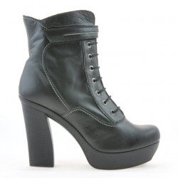 Damenstiefel 3261 Schwarz+Grau