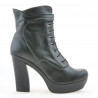 Damenstiefel 3261 Schwarz+Grau
