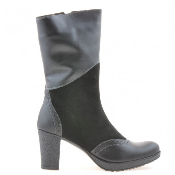 Damenstiefel 3241 schwarz kombiniert Damenstiefel 3241 schwarz kombiniert