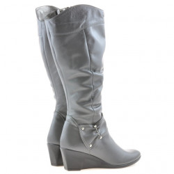 Damenstiefel 230 grau