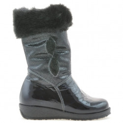 Kleinkinderstiefel 24c Lack Indigo