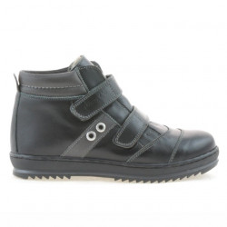 Kinderschuhe 3207 schwarz+grau