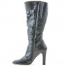 Damenstiefel 008-2 Schwarz Lack Crep