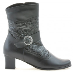 Damenstiefeletten 1110 schwarz kombiniert