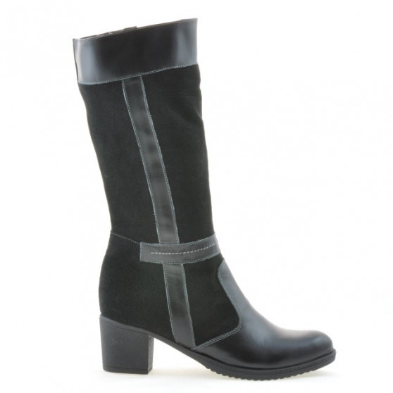 Damenstiefel 3250 schwarz kombiniert Damenstiefel 3250 schwarz kombiniert