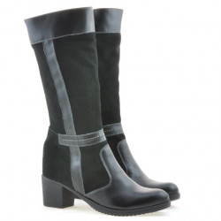 Damenstiefel 3250 schwarz kombiniert