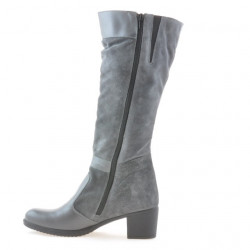 Damenstiefel 3260 grau kombiniert