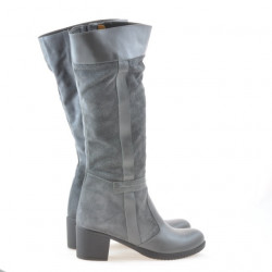 Damenstiefel 3260 grau kombiniert