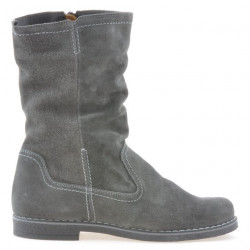 Damenstiefel 3272 anthrazit Velours