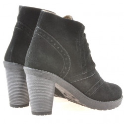 Damenstiefel 3230 Schwarz Velours