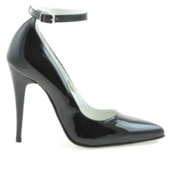Elegante Damenschuhe 1247 aus schwarzem Lackleder