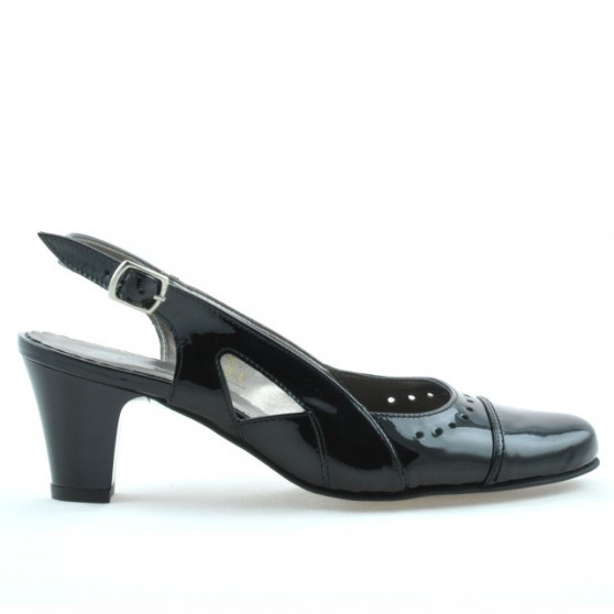 Damensandalen 1097 Lack Schwarz Damensandalen 1097 Lack Schwarz