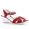 Damensandalen 5007 Rot Velours