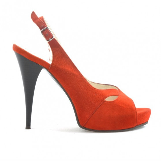 Damen Sandalen 1080 Rot Antilopenleder Damen Sandalen 1080 Rot Antilopenleder
