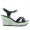 Damensandalen 5006 Lack Schwarz