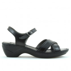 Damen Sandalen 501 schwarz kombiniert