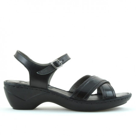 Damen Sandalen 501 schwarz kombiniert