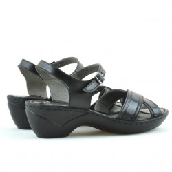 Damen Sandalen 501 schwarz kombiniert