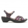 Damensandalen 501 lila kombiniert
