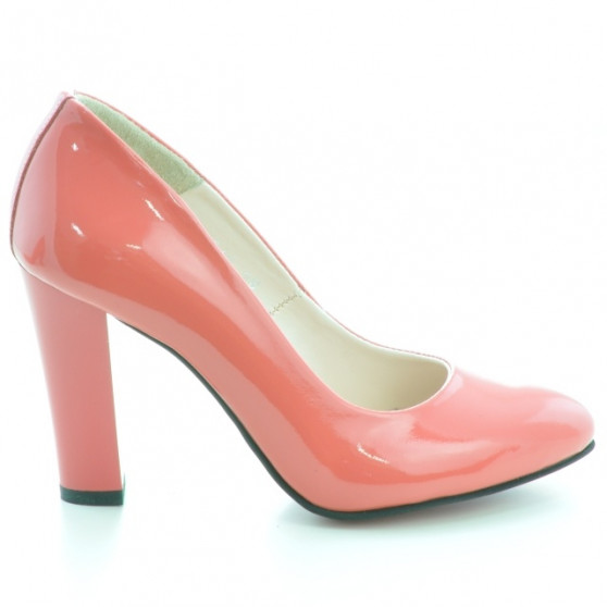 Elegante Damenschuhe 1214 Lack Korallenrot Elegante Damenschuhe 1214 Lack Korallenrot