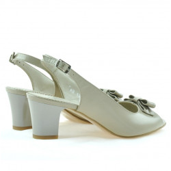 Damen Sandalen 1251 Lack Beige