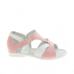 Kleinkinder Sandalen 09c rosa+weiß